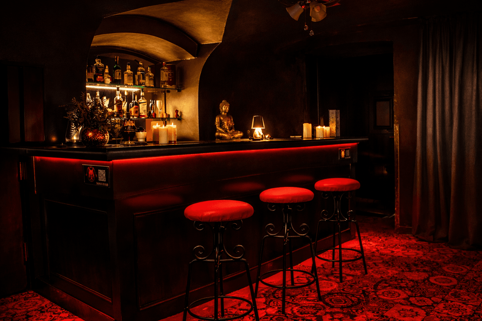 The bar at FOX CLUB Prague